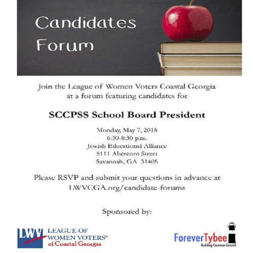 Flyer for Board Chair President Candidates Forum